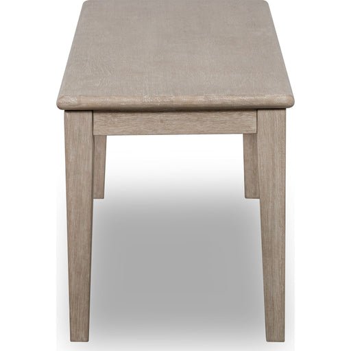 Modus Furniture Camden Oak Wood Bench in Chai 655450458248 QATK65 Image 2