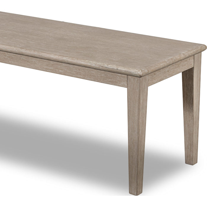 Modus Furniture Camden Oak Wood Bench in Chai 655450458248 QATK65 Image 3