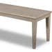 Modus Furniture Camden Oak Wood Bench in Chai 655450458248 QATK65 Image 3