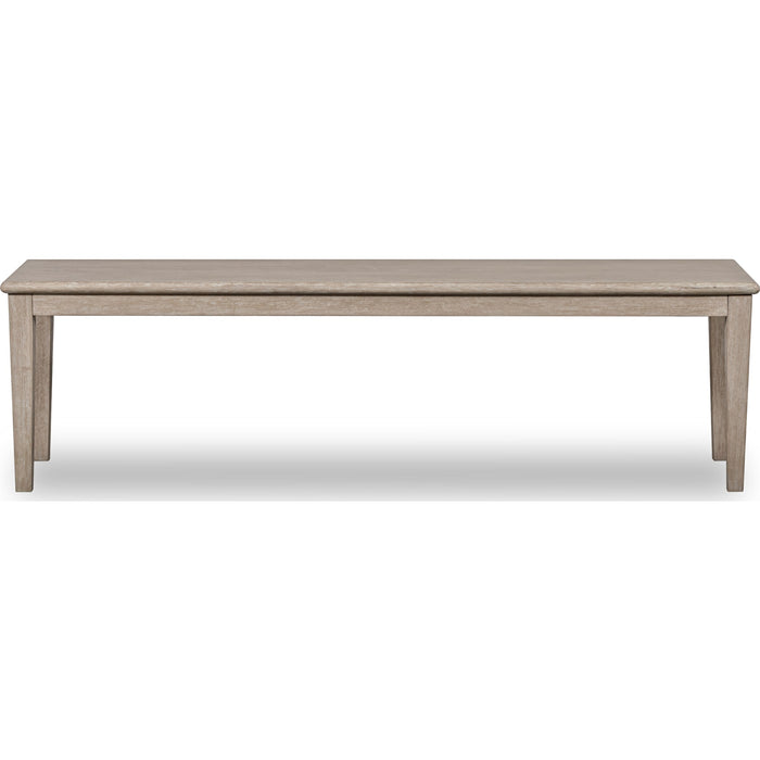 Modus Furniture Camden Oak Wood Bench in Chai 655450458248 QATK65 Main Image