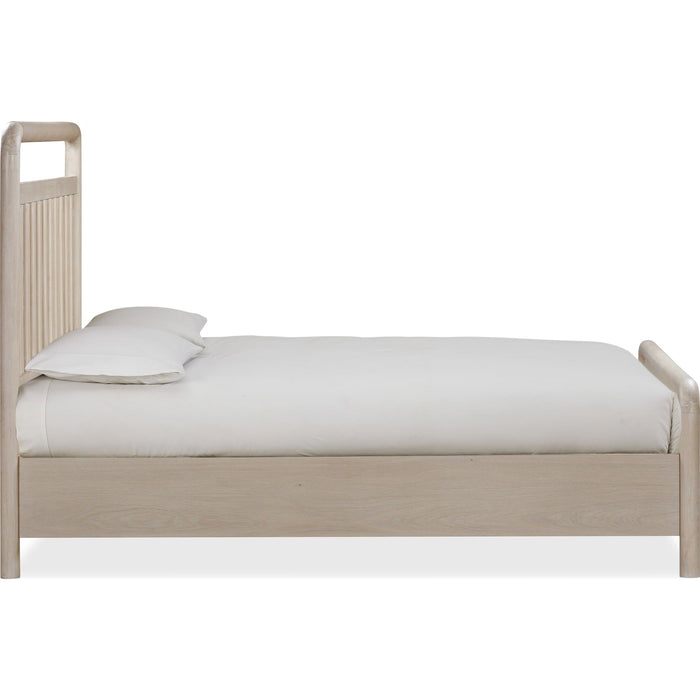Modus Furniture Camden Shiplap Oak Wood Platform Bed in Chai  QATKH  Image 2