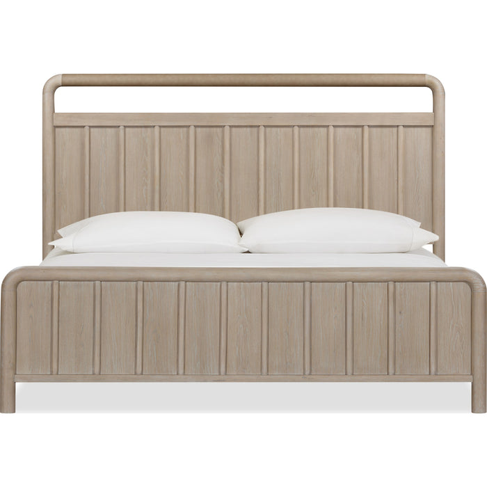 Modus Furniture Camden Shiplap Oak Wood Platform Bed in Chai  QATKH  Image 3
