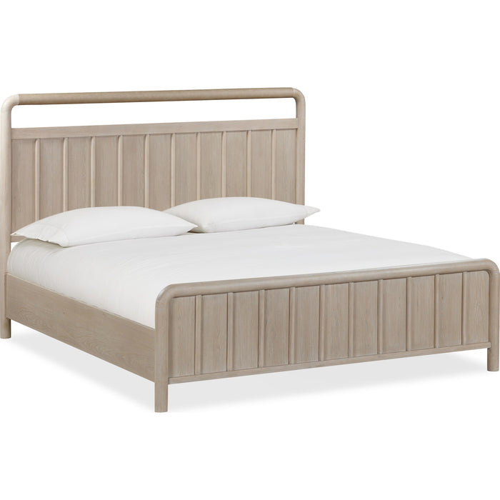 Modus Furniture Camden Shiplap Oak Wood Platform Bed in Chai  QATKH  Image 4