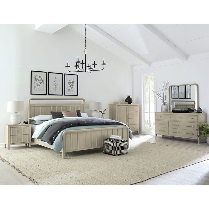 Modus Furniture Camden Shiplap Oak Wood Platform Bed in Chai  QATKH  Image 5