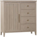 Modus Furniture Camden Six Drawer One Door Oak Wood Chest in Chai 655450436666 QATK86 Image 3
