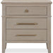 Modus Furniture Camden Three Drawer Oak Wood Nightstand in Chai 655450436628 QATK81B Image 1