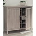 Modus Furniture Camden Two Door Two Drawer Bar Cabinet with Stemware Rack and Wine Rack in Chai 655450437090 QATK79 Image 3