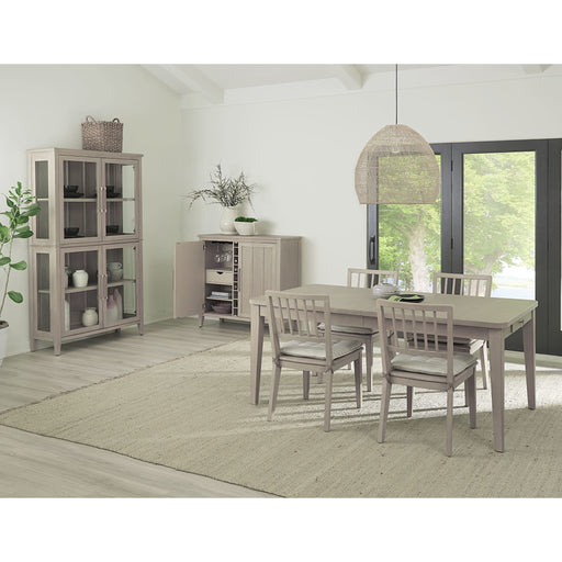 Modus Furniture Camden Two Door Two Drawer Bar Cabinet with Stemware Rack and Wine Rack in Chai 655450437090 QATK79 Image 7