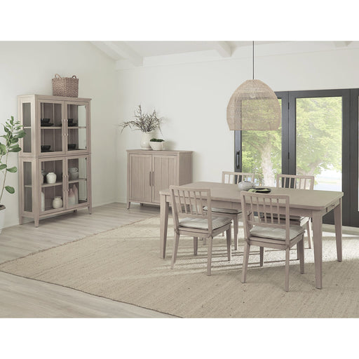 Modus Furniture Camden Two Door Two Drawer Bar Cabinet with Stemware Rack and Wine Rack in Chai 655450437090 QATK79 Image 8