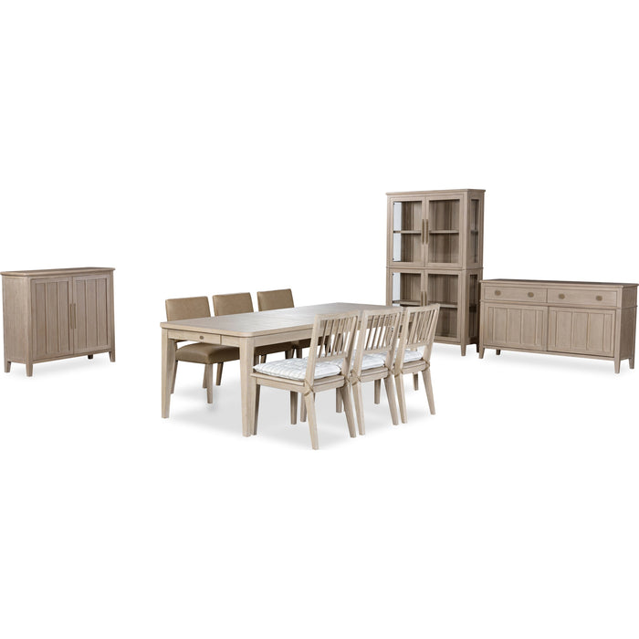Modus Furniture Camden Two Door Two Drawer Bar Cabinet with Stemware Rack and Wine Rack in Chai 655450437090 QATK79 Image 9