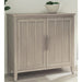 Modus Furniture Camden Two Door Two Drawer Bar Cabinet with Stemware Rack and Wine Rack in Chai 655450437090 QATK79 Main Image