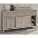Modus Furniture Camden Two Drawer Two Door Oak Wood Sideboard in Chai 655450437083 QATK78 Image 1