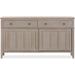 Modus Furniture Camden Two Drawer Two Door Oak Wood Sideboard in Chai 655450437083 QATK78 Image 2