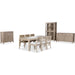 Modus Furniture Camden Two Drawer Two Door Oak Wood Sideboard in Chai 655450437083 QATK78 Image 6