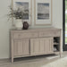 Modus Furniture Camden Two Drawer Two Door Oak Wood Sideboard in Chai 655450437083 QATK78 Main Image