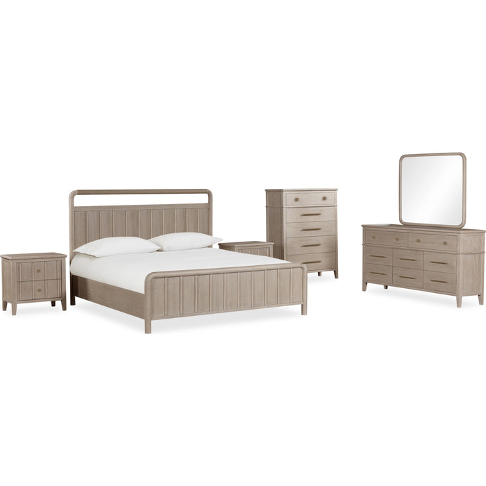 Modus Furniture Camden Wall or Dresser Mirror in Chai 655450436642 QATK83 Image 5
