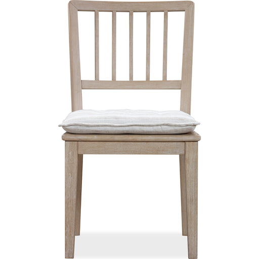 Modus Furniture Camden Wood Dining Chair with Detachable Cushion in Chai and Oat 655450437069 QATK63 Image 1