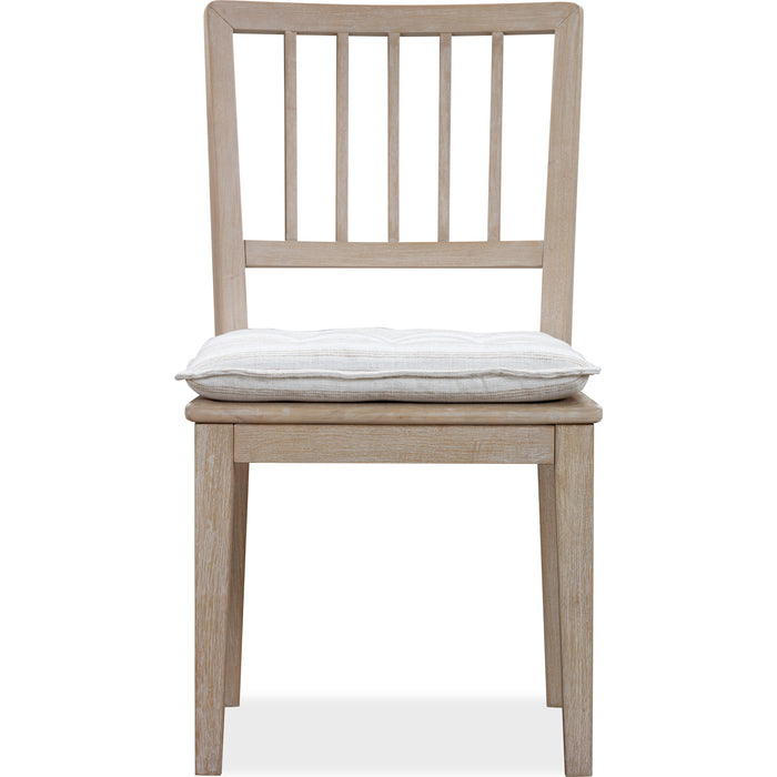 Modus Furniture Camden Wood Dining Chair with Detachable Cushion in Chai and Oat 655450437069 QATK63 Image 1