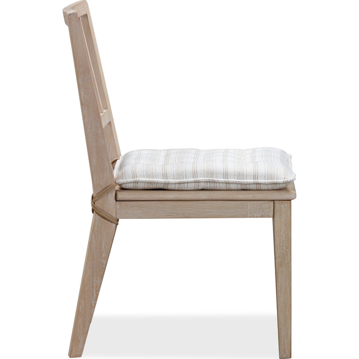 Modus Furniture Camden Wood Dining Chair with Detachable Cushion in Chai and Oat 655450437069 QATK63 Image 3