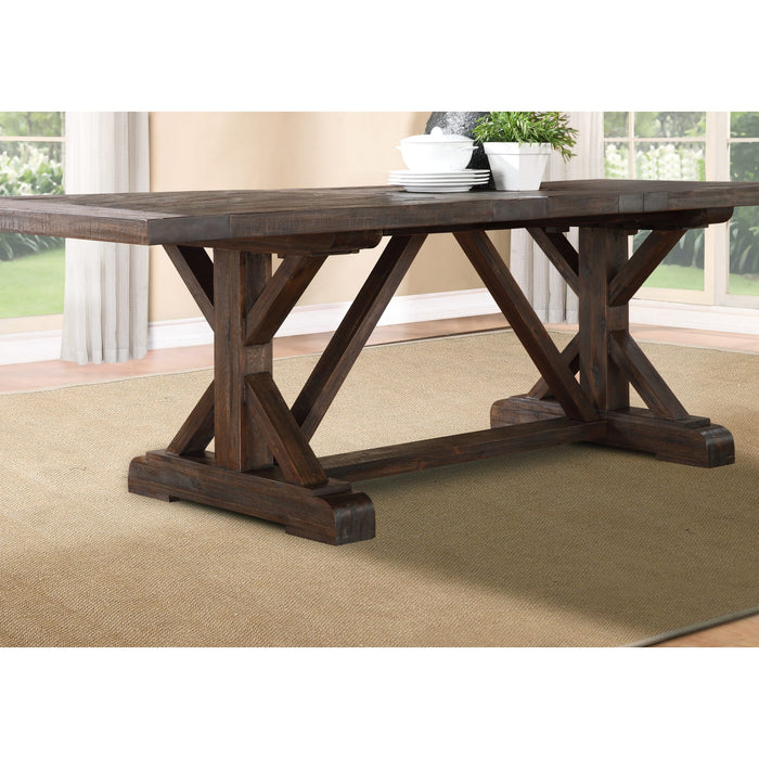 Modus Cameron Solid Wood Extension Dining Table in Antique CharcoalImage 2