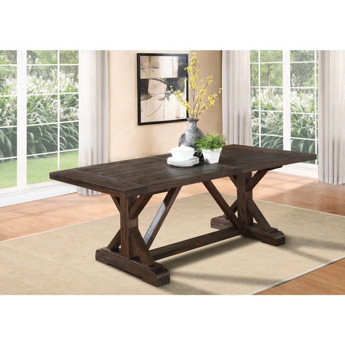 Modus Cameron Solid Wood Extension Dining Table in Antique CharcoalImage 3