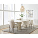 Modus Furniture Cannon Stone Top Double Pedestal Extension Dining Table with Ivory Wood Base 655450423147 PWSV60 Image 3