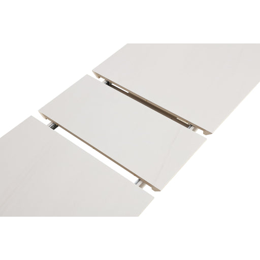 Modus Furniture Cannon Stone Top Double Pedestal Extension Dining Table with Ivory Wood Base 655450423147 PWSV60 Image 5