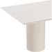 Modus Furniture Cannon Stone Top Double Pedestal Extension Dining Table with Ivory Wood Base 655450423147 PWSV60 Image 6