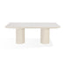 Modus Cannon Stone Top Double Pedestal Extension Dining Table with Ivory Wood BaseImage 7