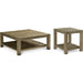 Modus Furniture Canyon Solid Wood Rectangular End Table in Washed Grey 655450170980 3E8722 Image 5