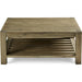 Modus Furniture Canyon Solid Wood Square Coffee Table in Washed Grey 655450170973 3E8721S Image 2
