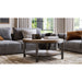 Modus Furniture Canyon Solid Wood and Metal Round Coffee Table in Washed Grey 655450218156 AE8721 Main Image