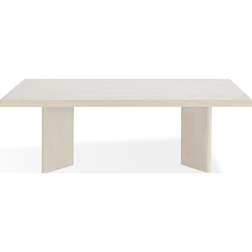 Modus Furniture Caye Stone Top Double Pedestal Dining Table with Ivory Cement Base 655450422980 PWSS60 Image 4