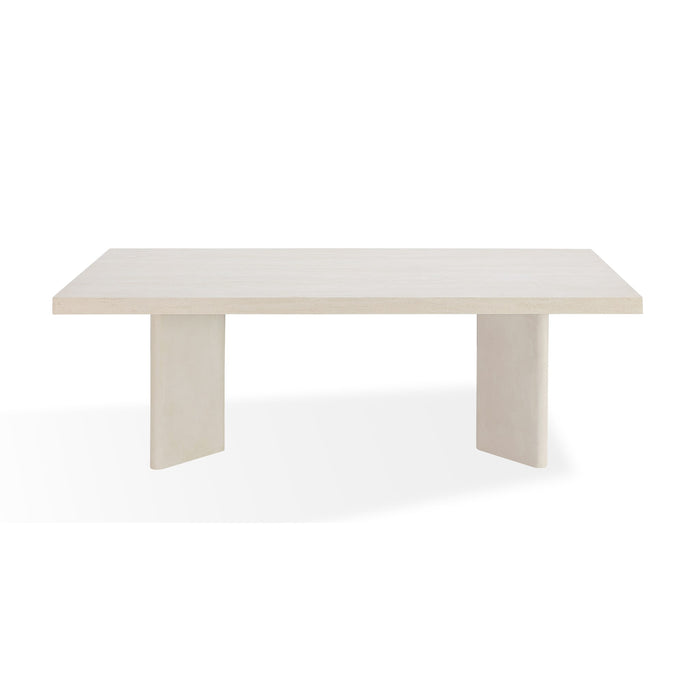 Modus Caye Stone Top Double Pedestal Dining Table with Ivory Cement BaseImage 4