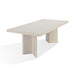 Modus Caye Stone Top Double Pedestal Dining Table with Ivory Cement BaseImage 5