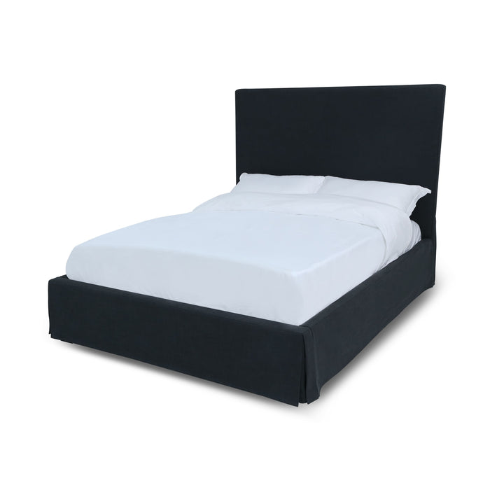 Modus Cheviot UpholsteredSkirted Panel Bed in IronImage 3