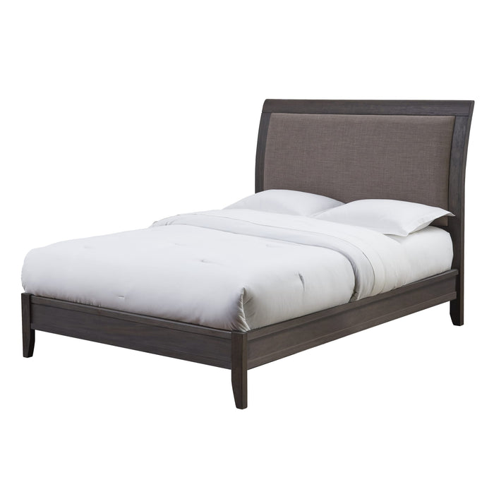 Modus City II Upholstered Sleigh Bed in Basalt GrayImage 4