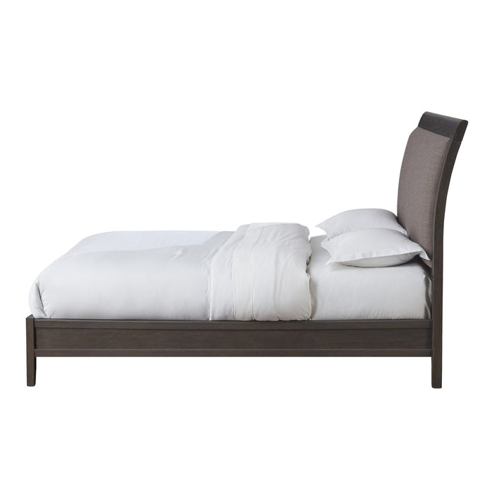 Modus City II Upholstered Sleigh Bed in Basalt GrayImage 5