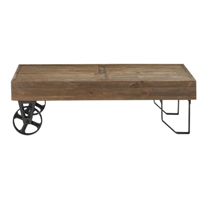 Modus Coalburn Reclaimed Wood Rectangular Coffee Table in Russett BrownImage 2