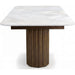 Modus Furniture Conway Sintered Stone Top Wood Base Dining Table with Self storing Leaf in Vintage Bronze 655450503535 WW3H60 Image 3