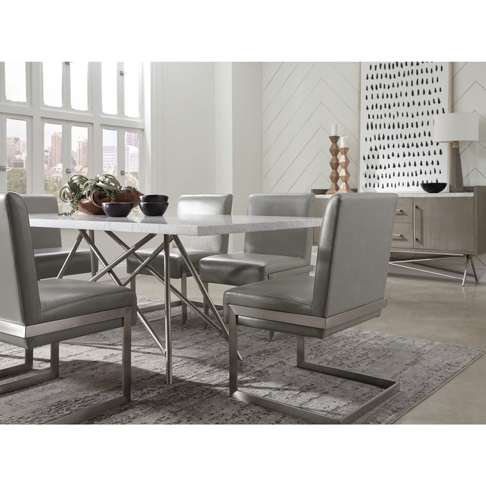 Modus Furniture Coral Marble Rectangular Dining Table 655450279287 3N2560 Image 2