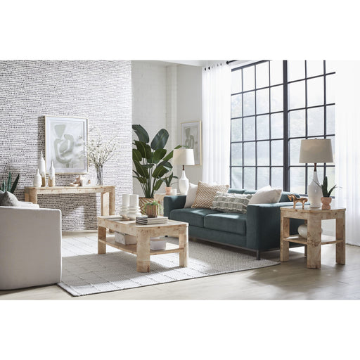 Modus Furniture Cosmo Mappa Burl Coffee Table in Amber Kiss 655450461170 SJWD21 Image 1