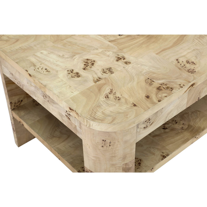 Modus Furniture Cosmo Mappa Burl Coffee Table in Amber Kiss 655450461170 SJWD21 Image 4