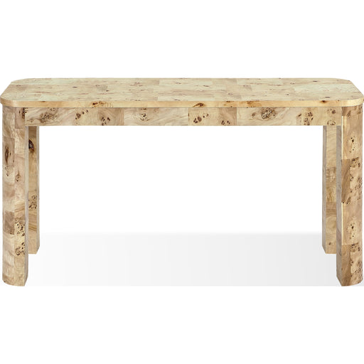 Modus Furniture Cosmo Mappa Burl Console Table in Amber Kiss 655450461217 SJWD23 Image 2