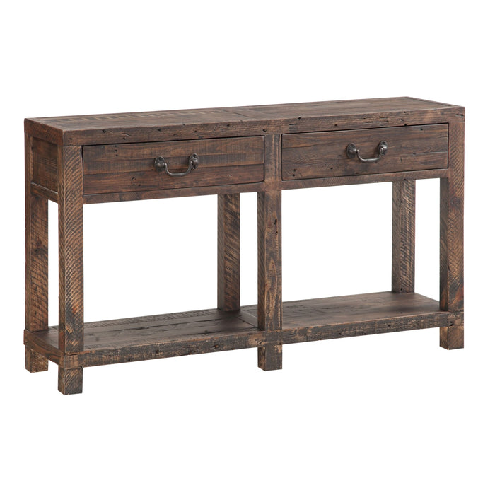 Modus Craster Reclaimed Wood Console Table in Smoky Taupe Image 2