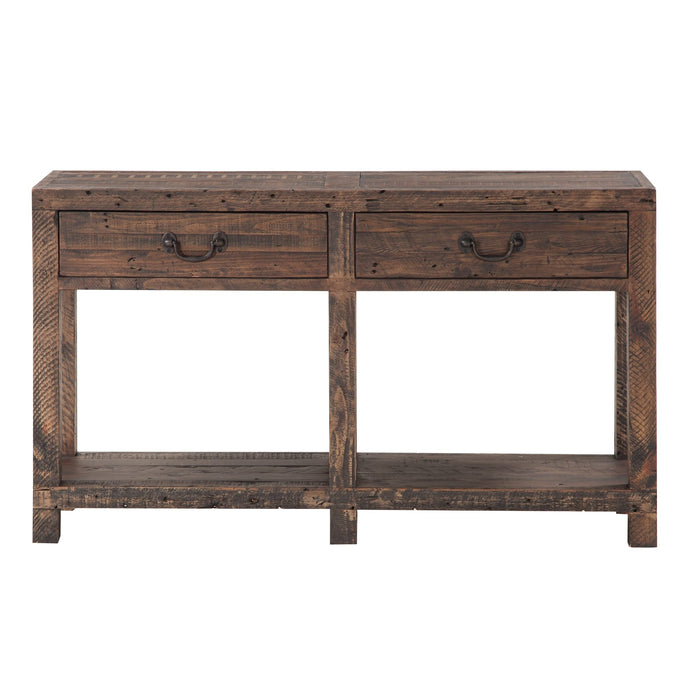 Modus Craster Reclaimed Wood Console Table in Smoky Taupe Image 3