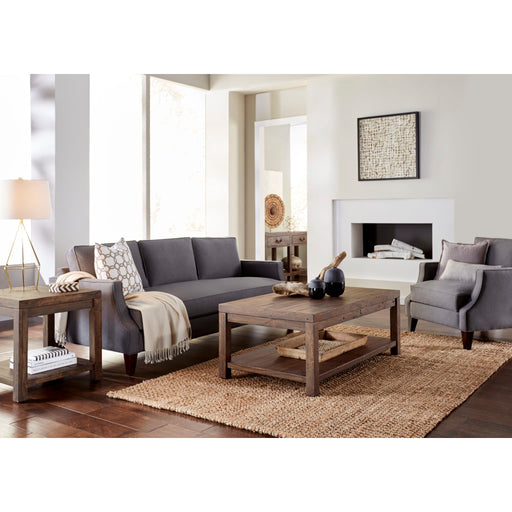 Modus Craster Reclaimed Wood Rectangular Coffee Table in Smoky Taupe Image 1
