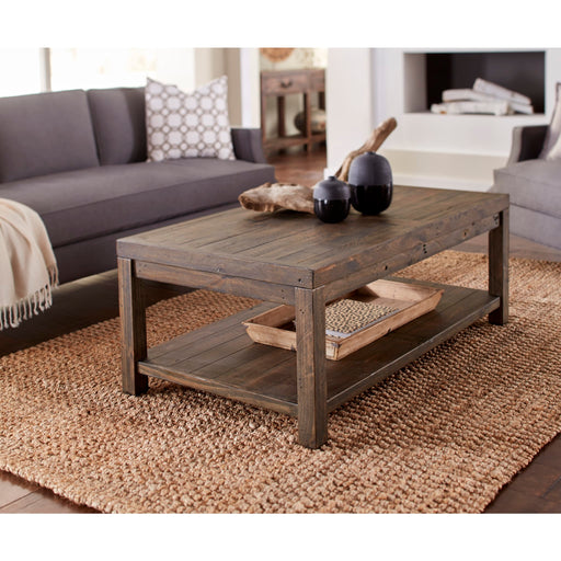 Modus Craster Reclaimed Wood Rectangular Coffee Table in Smoky Taupe Main Image