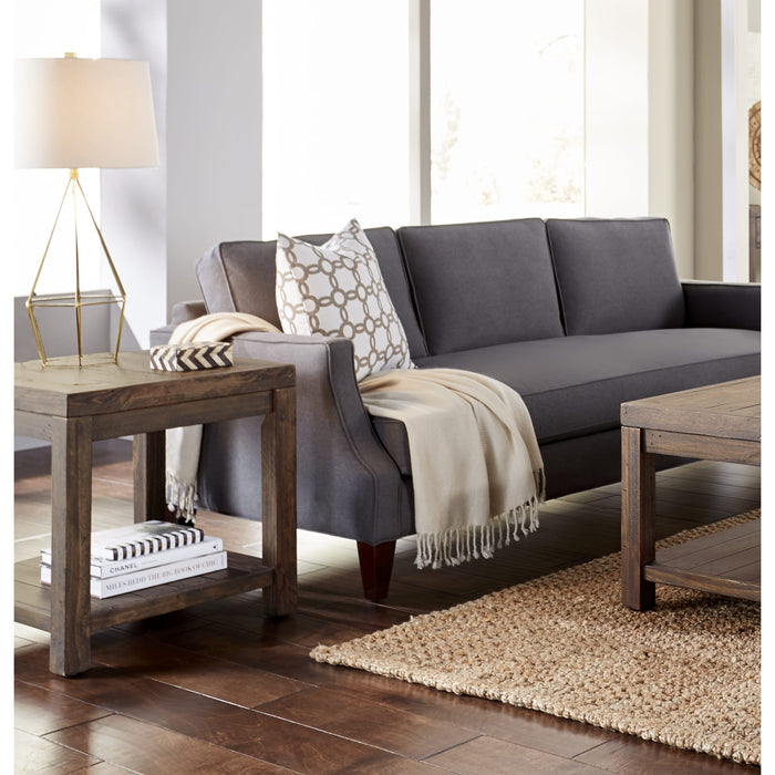 Modus Furniture Craster Reclaimed Wood Square Side Table in Smoky Taupe 655450170577 8S3922 Image 1