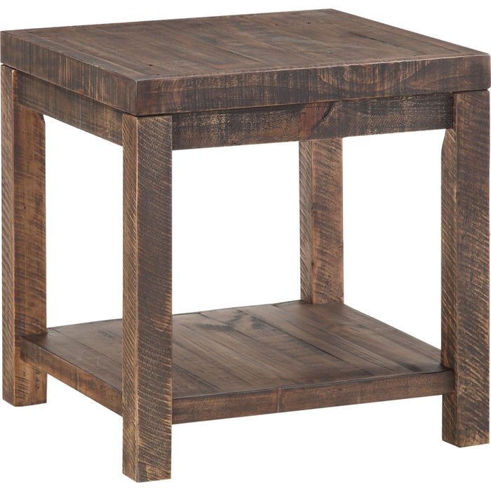 Modus Furniture Craster Reclaimed Wood Square Side Table in Smoky Taupe 655450170577 8S3922 Image 2